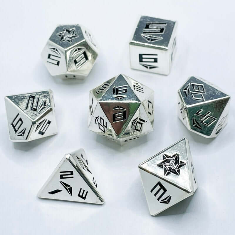 KIT DE DADOS RPG DE METAL