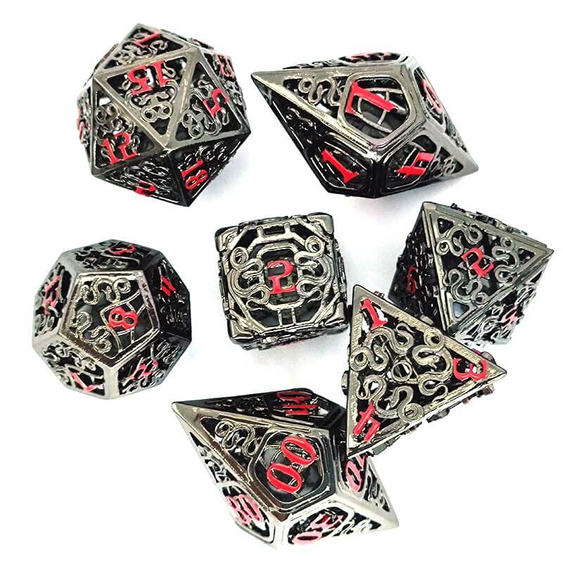 KIT DE DADOS RPG DE METAL