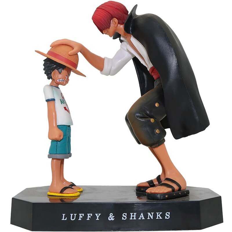 LUFFY E SHANKS ACTION FIGURE 18 CM - ONE PIECE