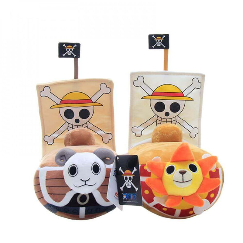 TRAVESSEIRO DE PELÚCIA NAVIO DO LUFFY THOUSAND SUNNY E GOING MERRY ONE PIECE